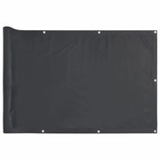 Schermo da balcone | Paravento da Balcone Antracite 500x75 cm in PVC