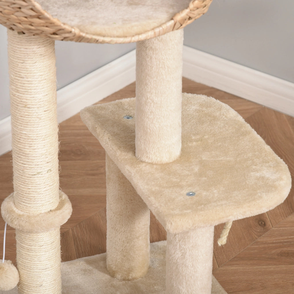 TIRAGRAFFI con cuccia 100 cm Beige in MDF