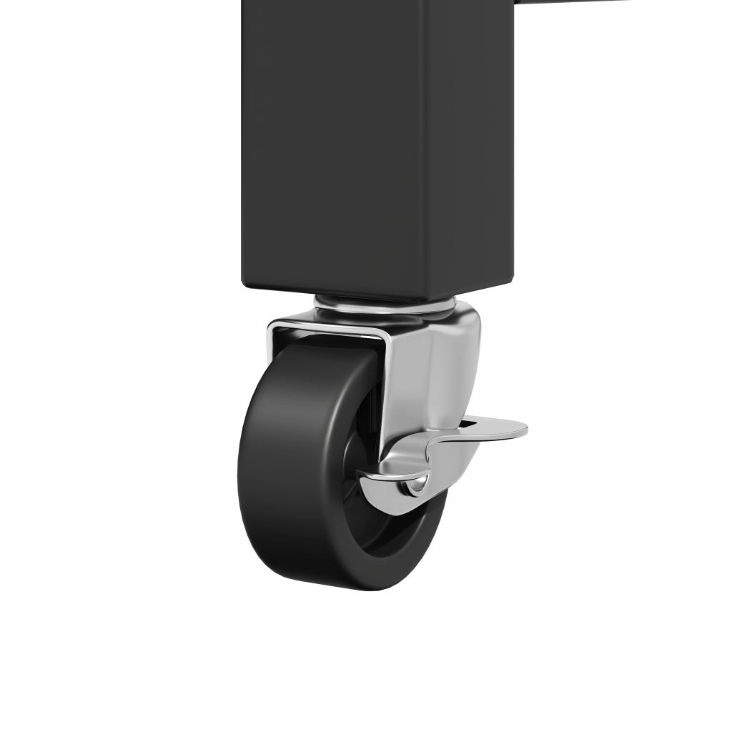 Tavolo da Pranzo Allungabile con Isola Cucina e Cassetti ¨C MINIMAL ¨C Nero 131,5-210 cm