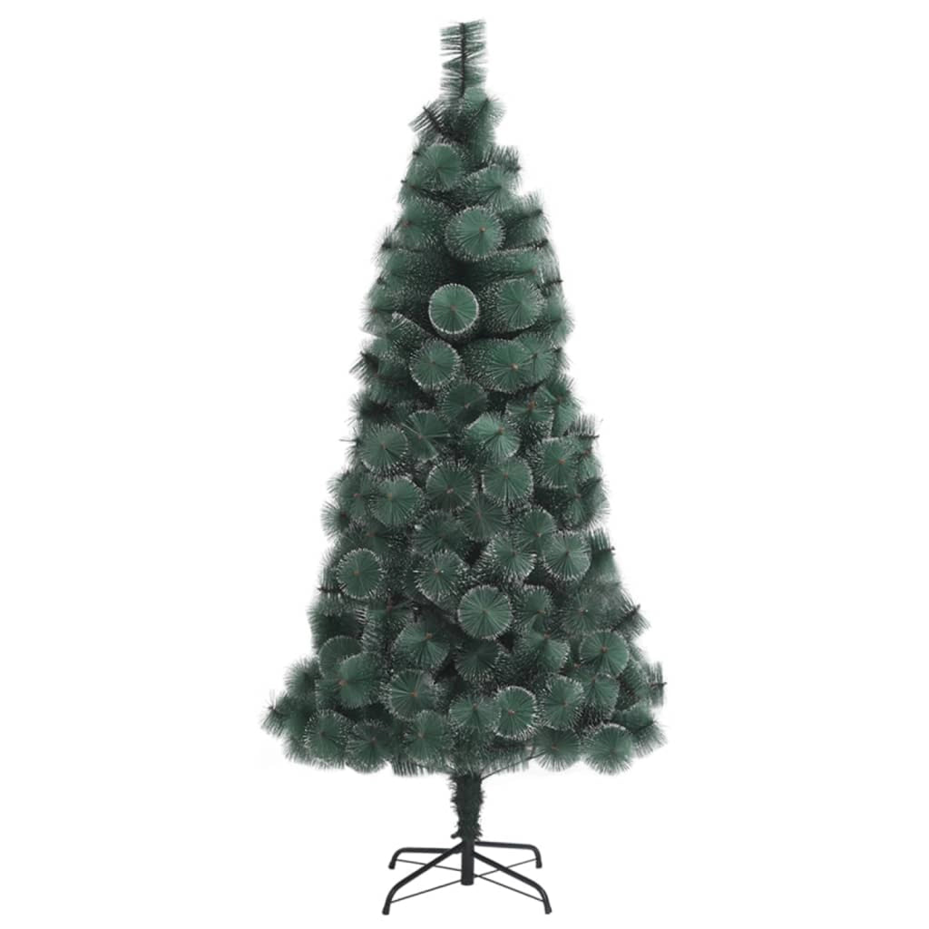 Set di Albero di Natale Artificiale LED & Palline Verde 180 cm PET