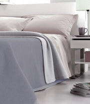 Coperta Pura Lana 1 Piazza e Mezzo Dobleface 450gr Cober Double Grigia