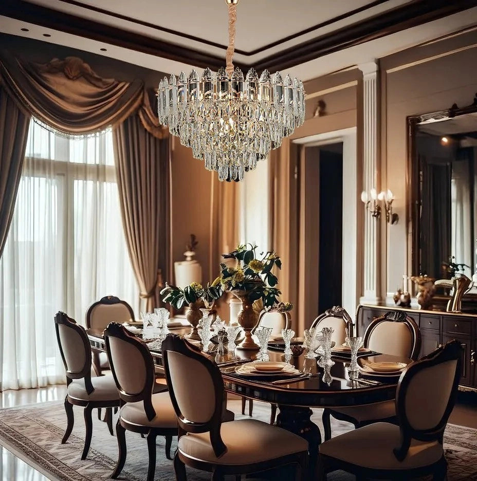 Lampada Cristal G057-cp 50cm Gold