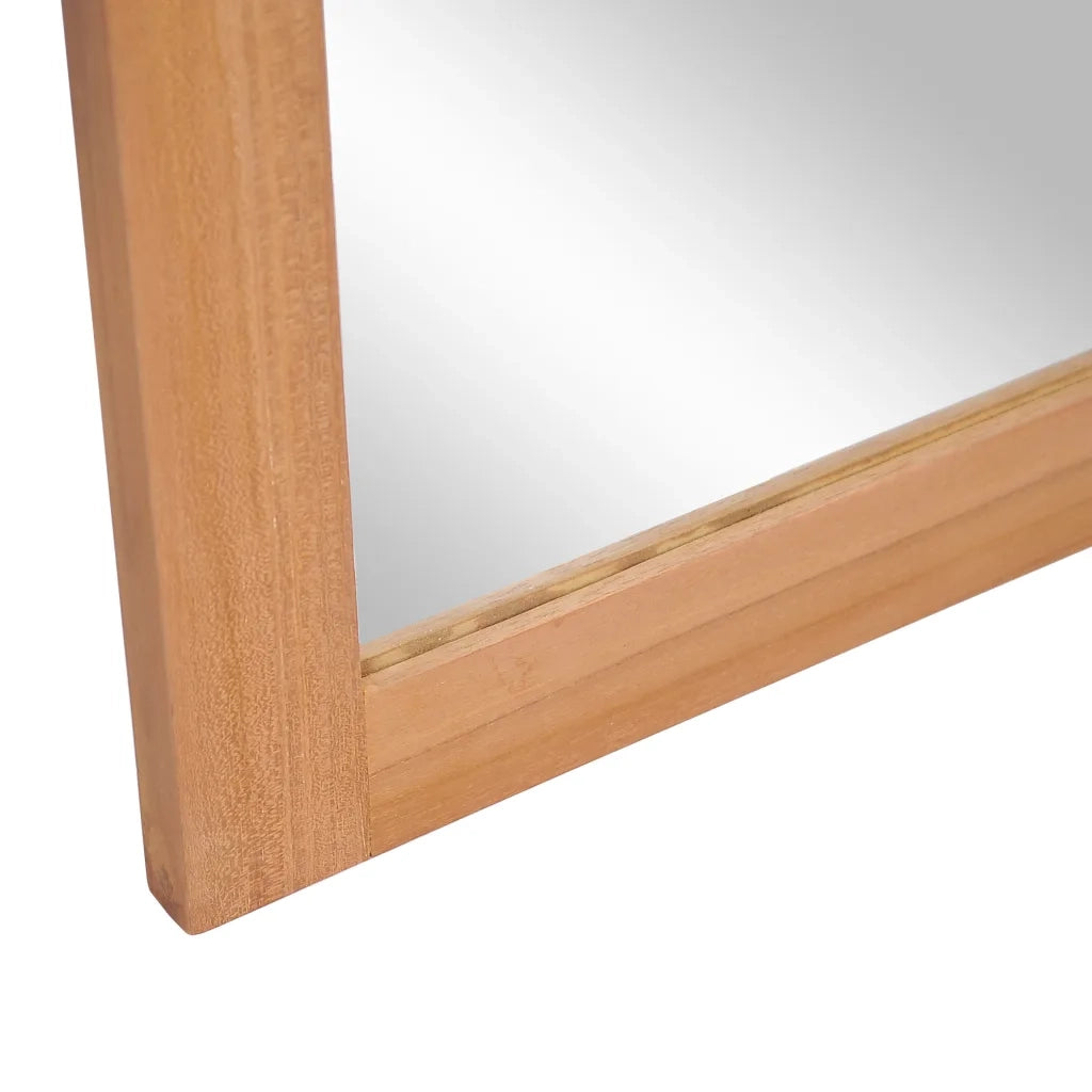 Specchio da Parete in Legno Massello di Teak 50x70 cm 246501