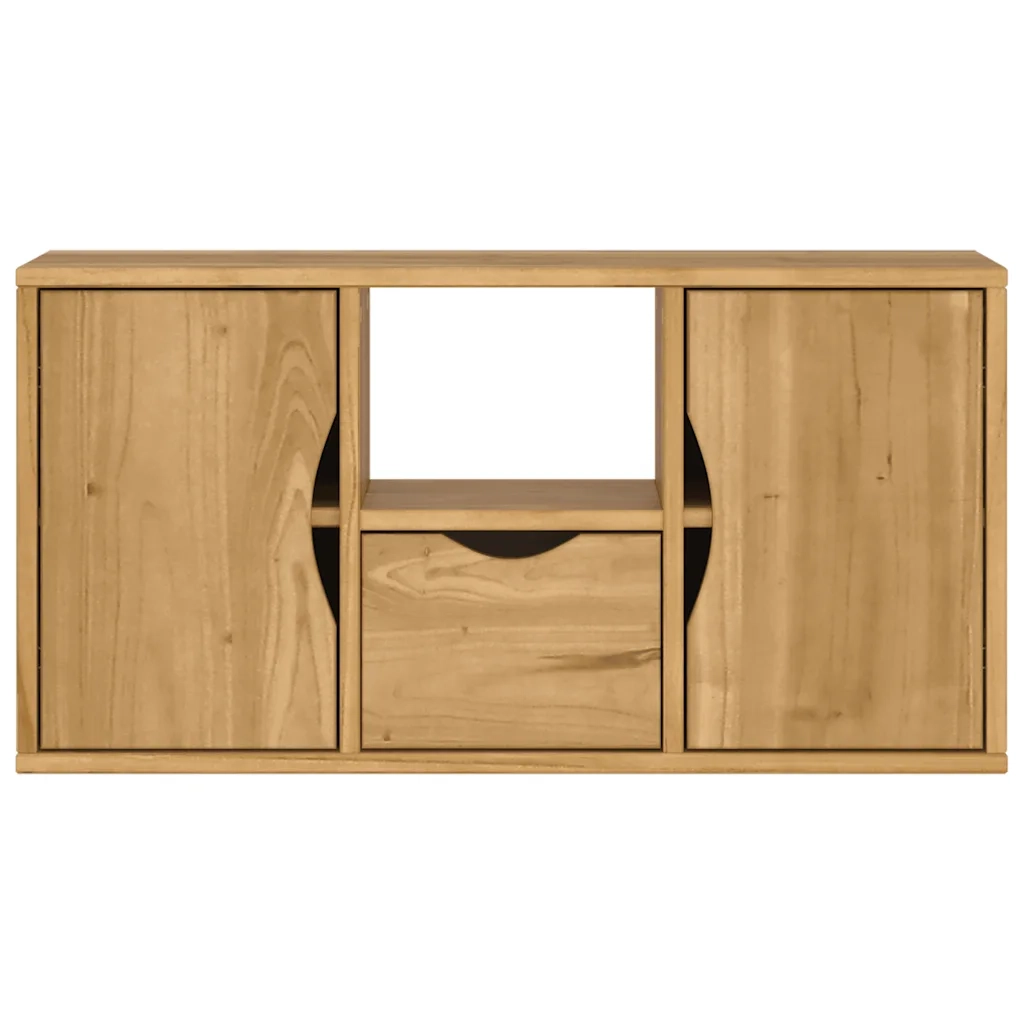 Mobile Porta TV con Cassetto ODDA 79x24x40 cm in Legno di Pino 4103605