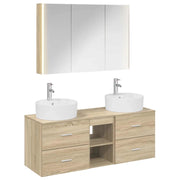 Set di mobili per il bagno 4 pcs Rovere Sonoma 3406905