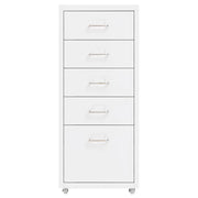Schedario Mobile Bianco 28x41x69 cm in Metallo CFW8796771