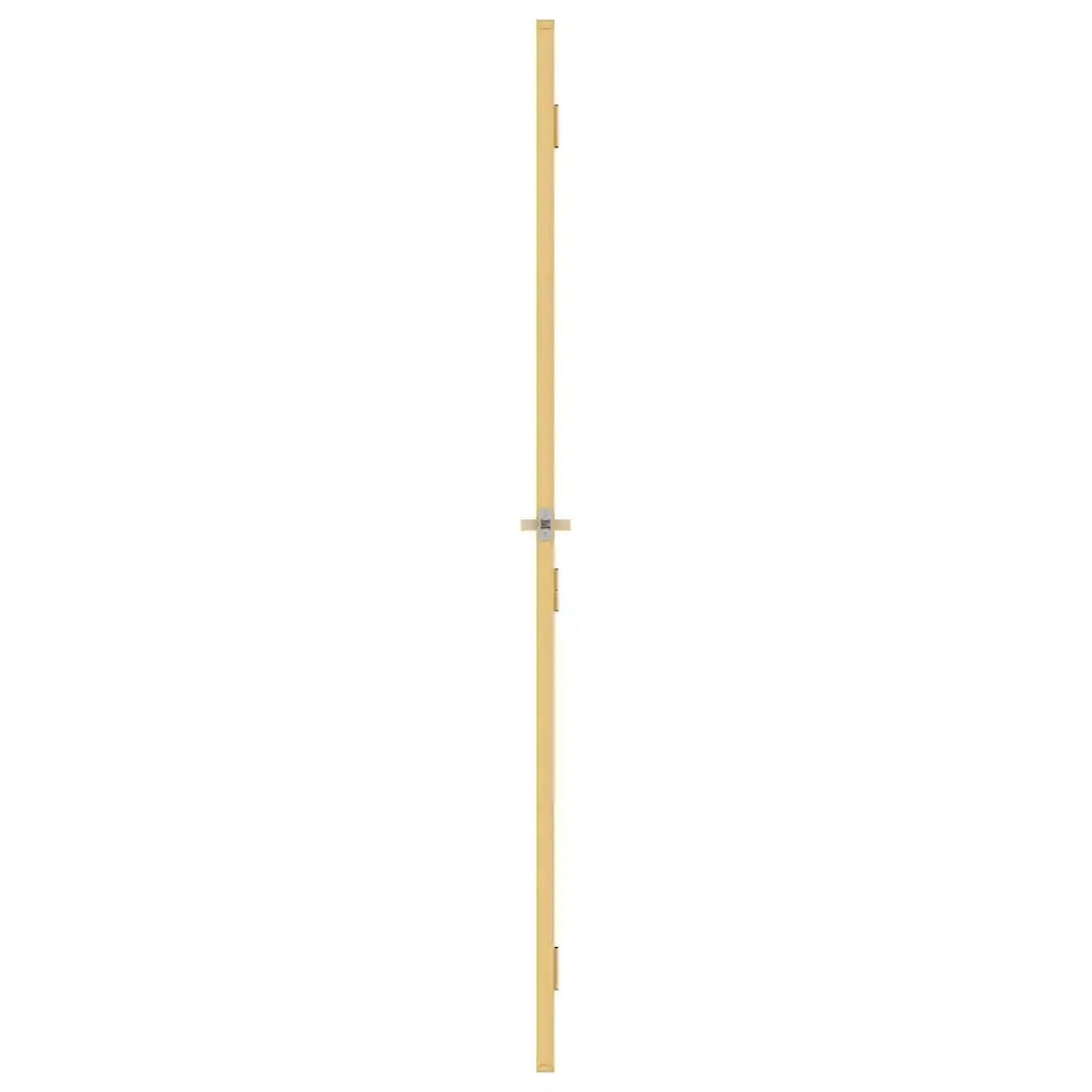 Porta Interni Sottile Oro 93x201,5cm Vetro Temperato Alluminio 155142