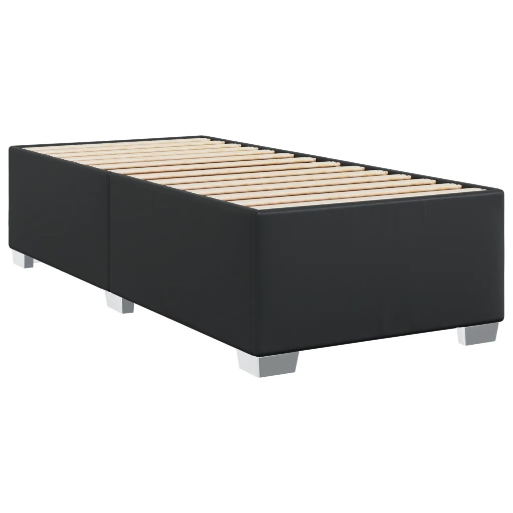Giroletto-Struttura Letto Nero 90x200 cm in Similpelle 699741