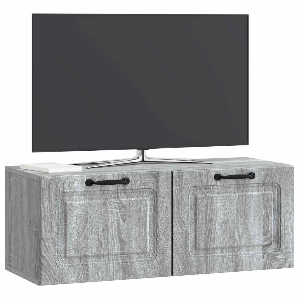 Mobile Porta TV da Muro Grigio Sonoma 78,5 x 31 x 30 cm 899401