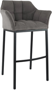 Sgabello bar Damaso B Cord con telaio a 4 piedi 2