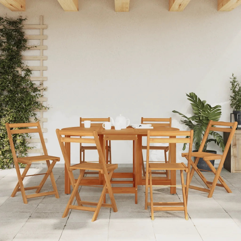 Tavolo da Giardino 130x90x72 cm in Legno Massello di Acacia