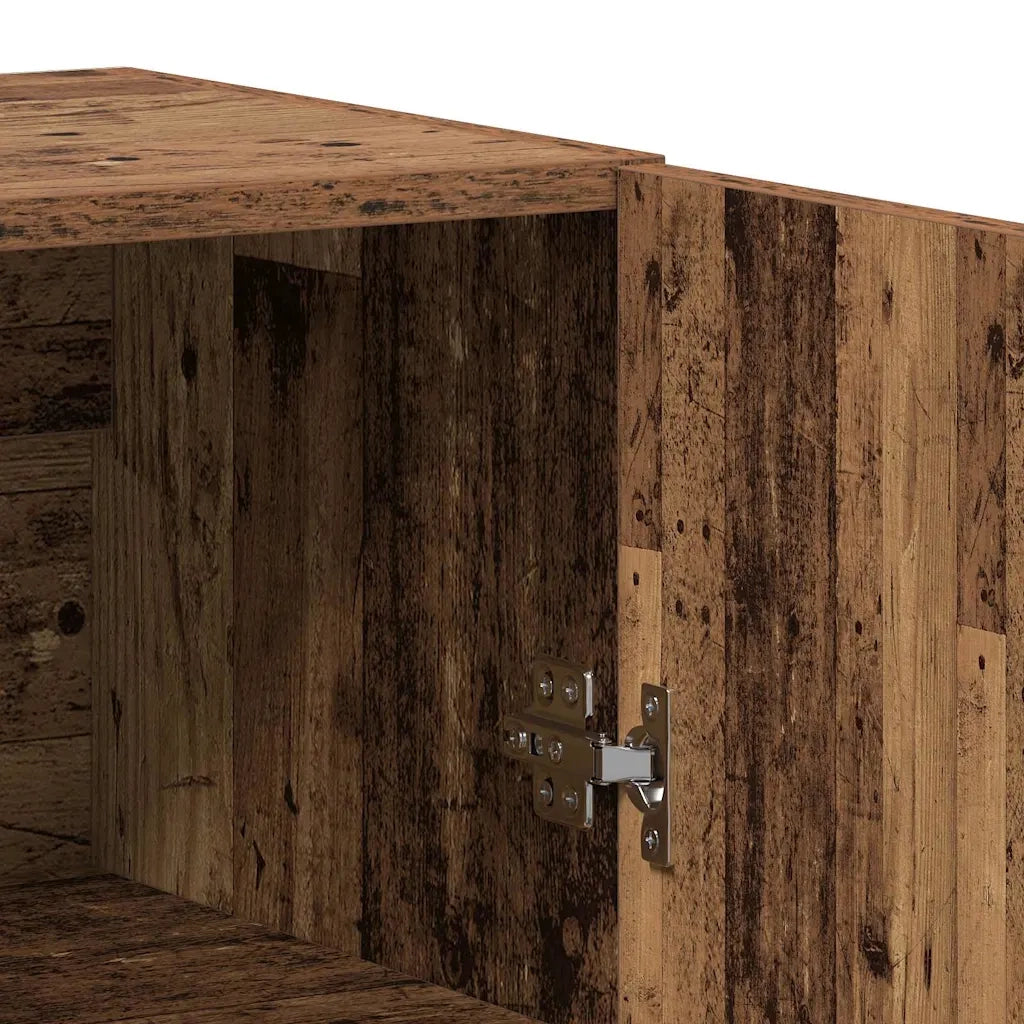 Credenza 2 pz-Set di 2 Buffet-Armadio da cucina Legno vecchio Legno multistrato 425254