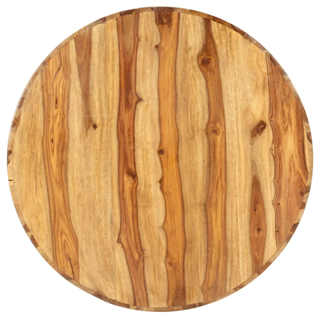 Tavolino da Salotto Rotondo 65x30 cm Legno Massello di Acacia 287350