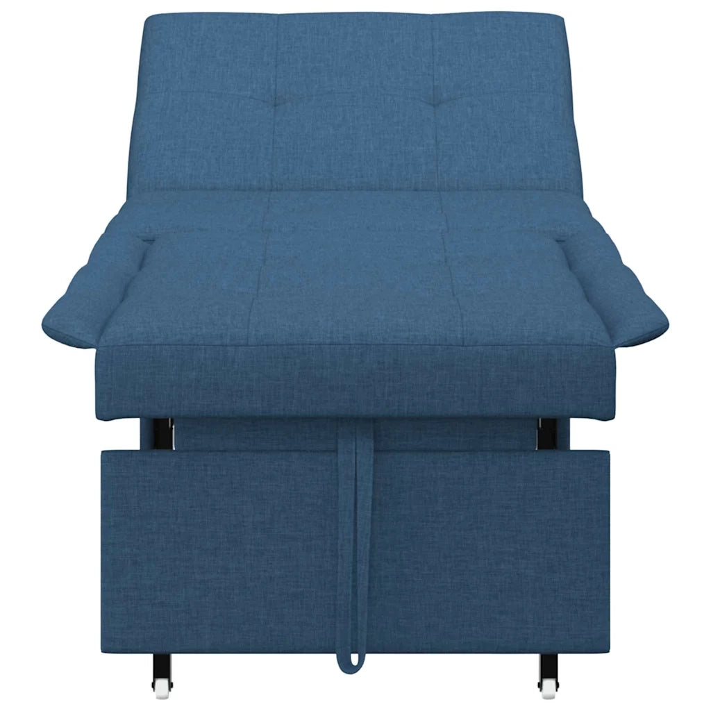 vidaXL Divano letto Blu 194 x 67 x 37 cm Tessuto