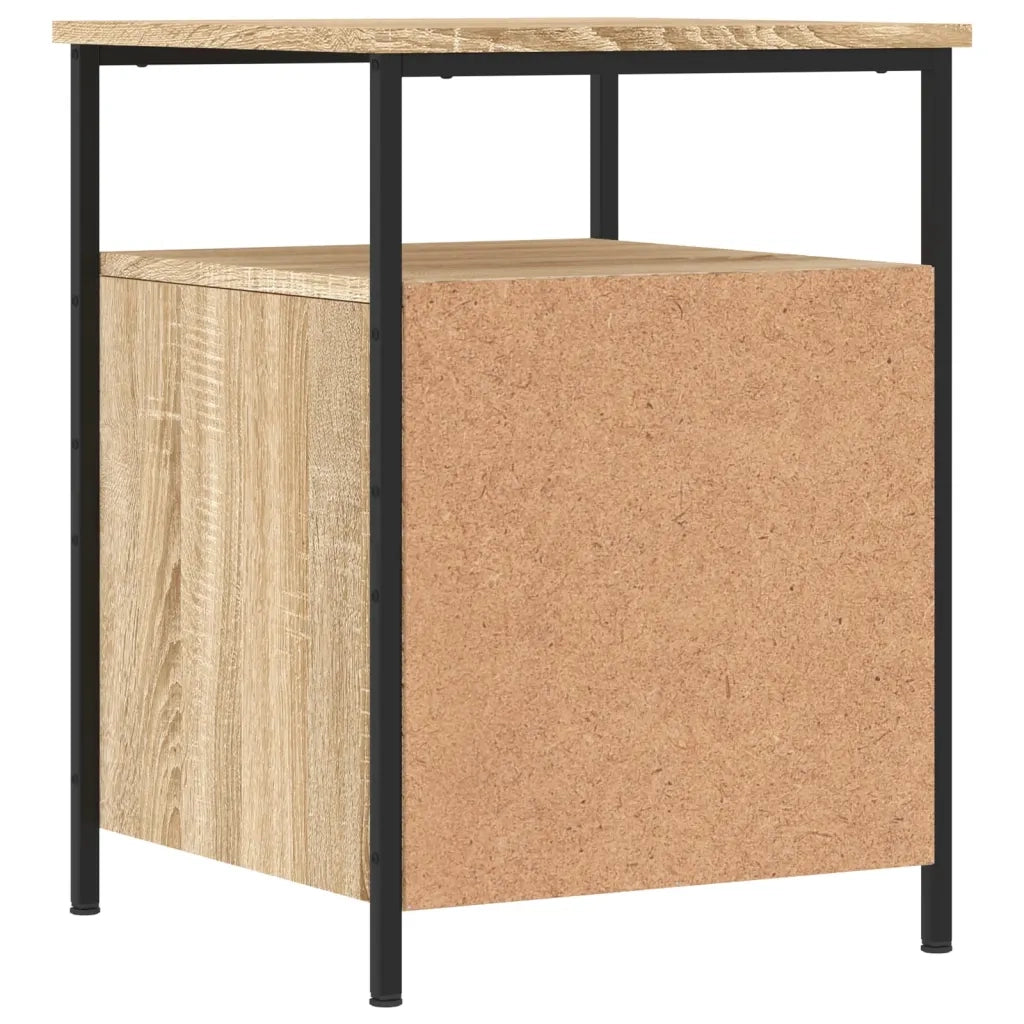 Set di 2 Comodini | Armadio da Notte | Mobiletto da notte Rovere Sonoma 44x45x60 cm in Legno Multistrato