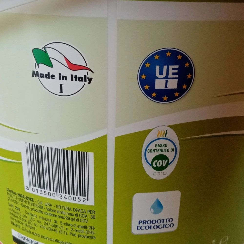 Colorificio guelfi casabianca 5lt pittura bianca semi lavabile per interni