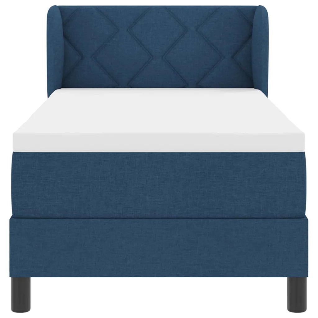 Letto a molle con materasso Blu 80 x 200 cm Tessuto 3340058