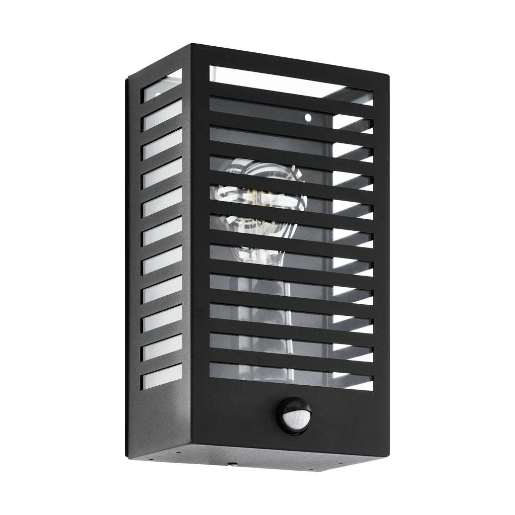 Applique Esterno Contemporanea Alamonte 3 Alluminio Nero E27