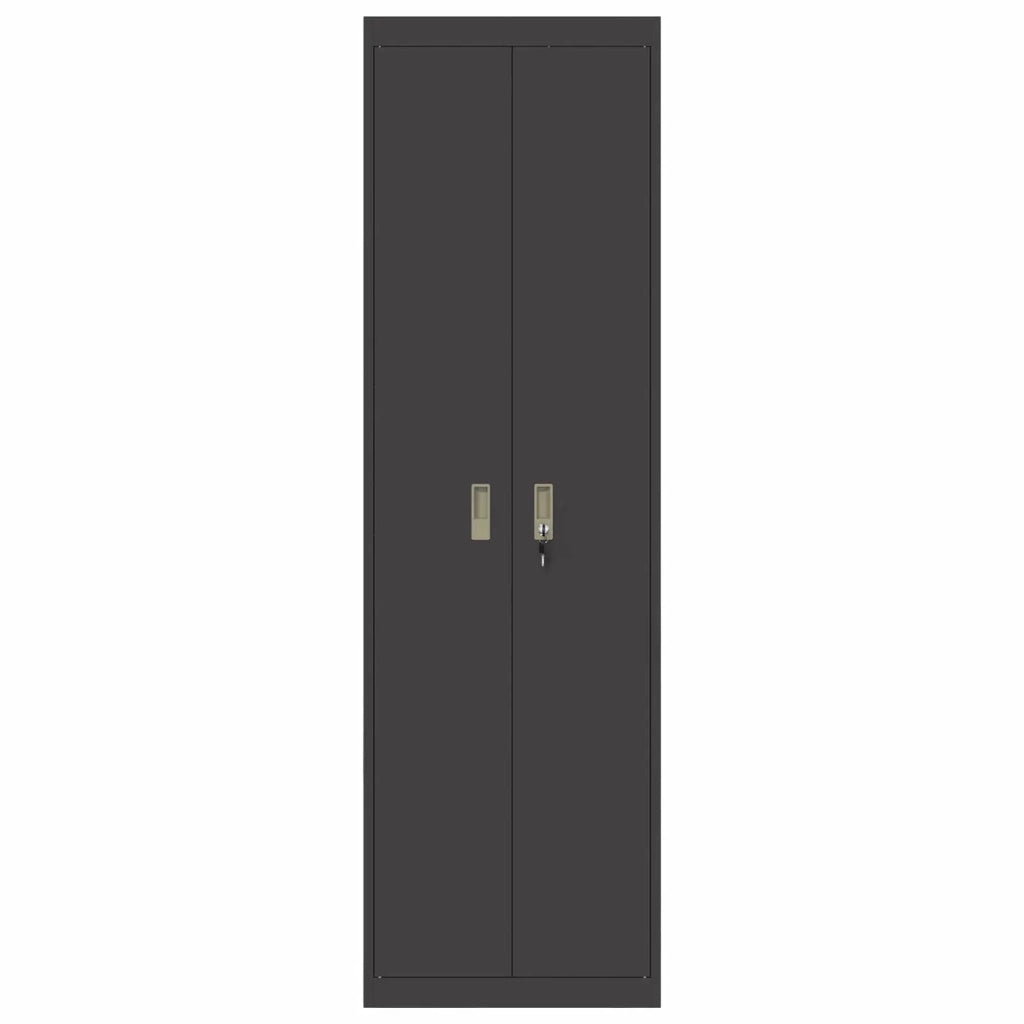 Armadio Nero 60 x 40 x 200 cm Acciaio