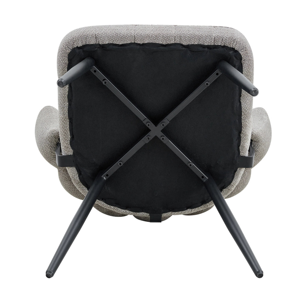 Set tavolo rotondo 107 cm nero e grigio MDF e metallo; 2 ripiani aperti