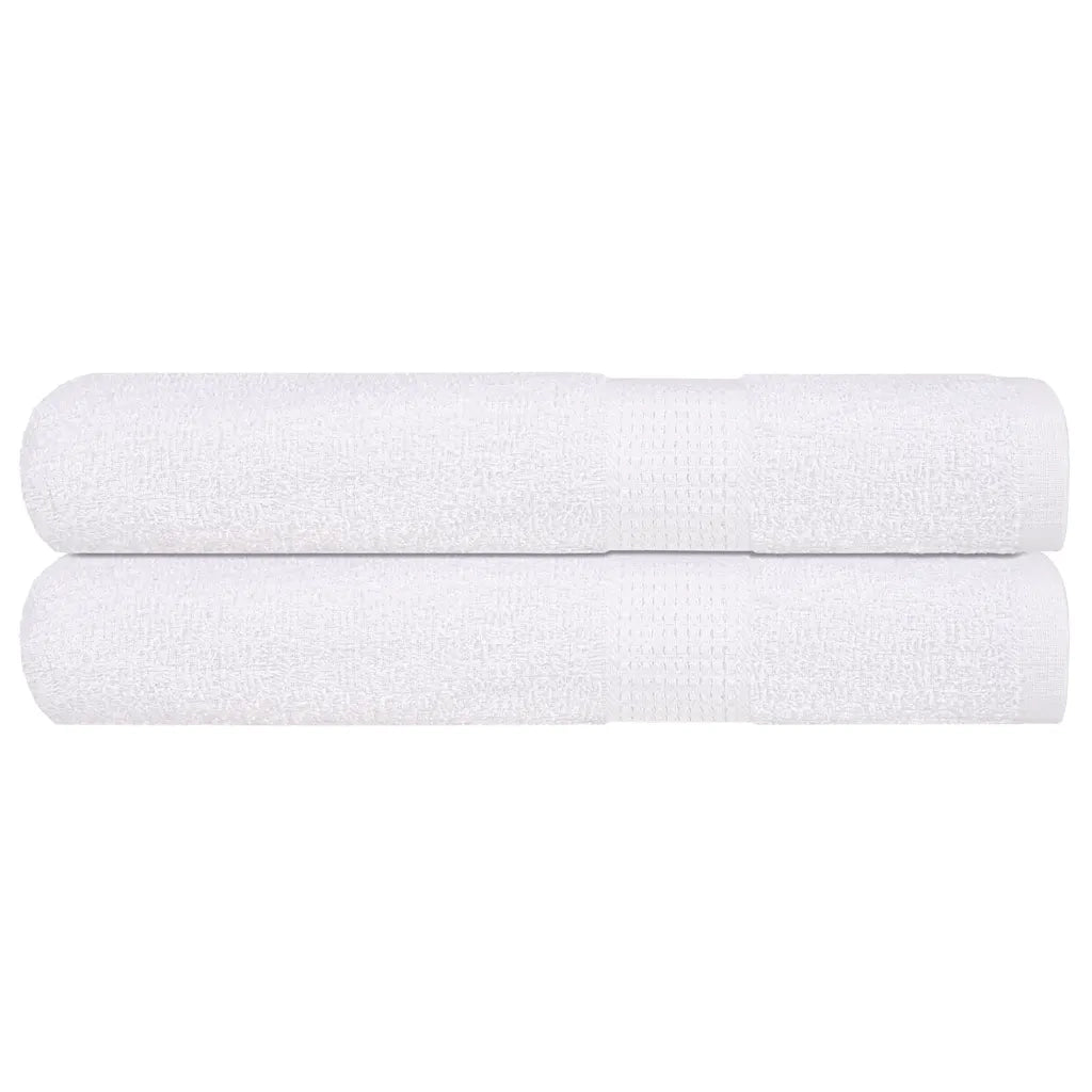 Asciugamani 2 pz Bianchi 100x200 cm 360 g/mÂ² 100% Cotone