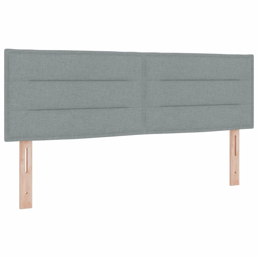 Letto ottomano con materasso Grigio Chiaro 140 x 200 cm Tessuto 3456247