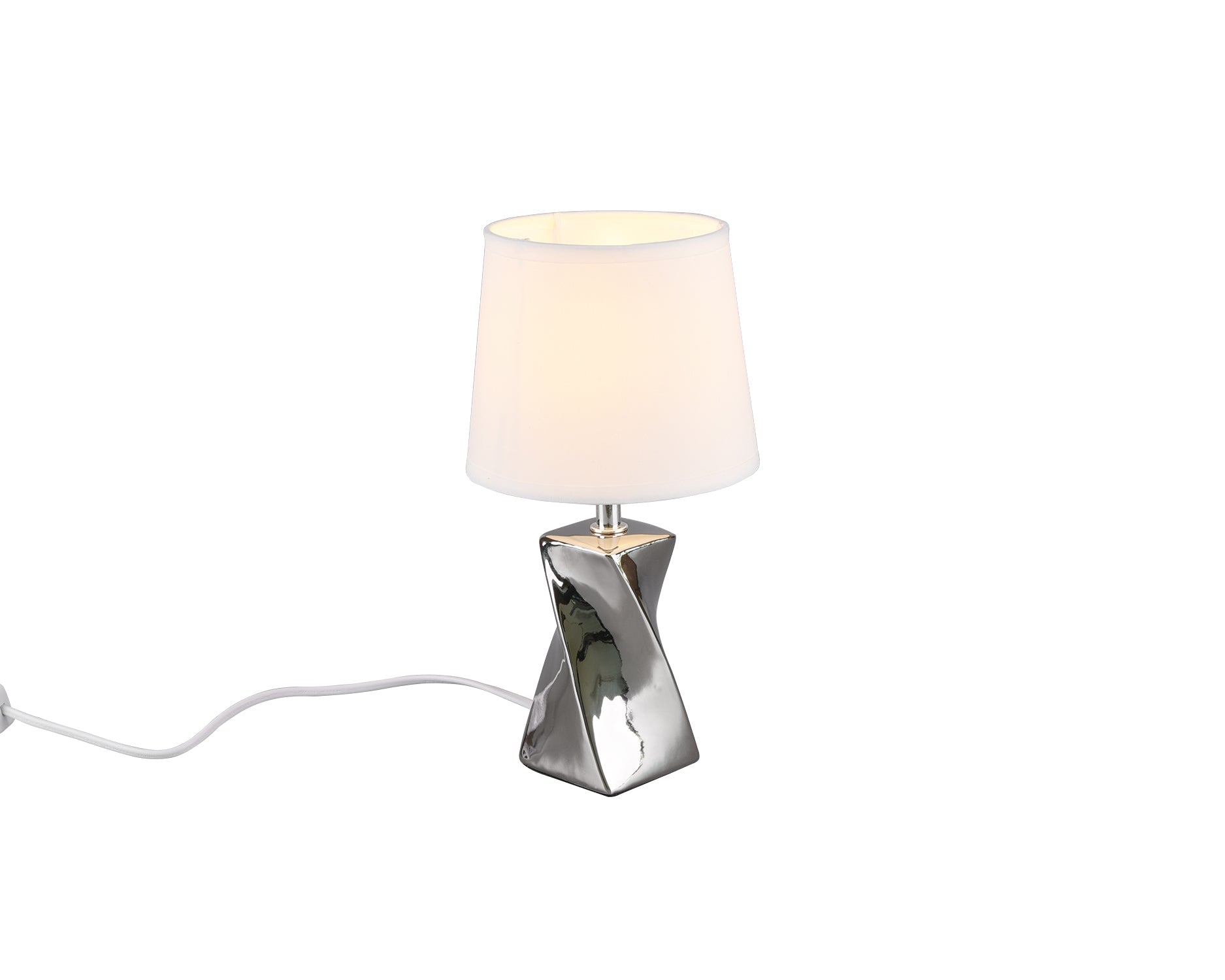 Lampada tavolo da Interno  E14 in Ceramica Argento