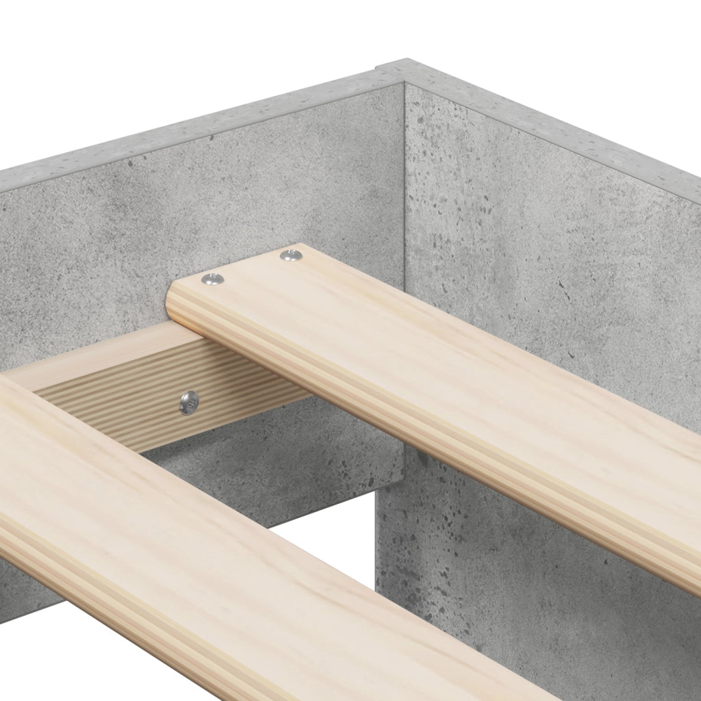Rete letto Grigio cemento 75x190 cm
