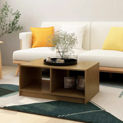 Tavolino da Salotto ambra 75x50x33,5 cm Legno Massello di Pino 809909
