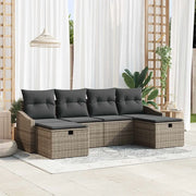 Set di divani con cuscino 6 pcs polyrattan