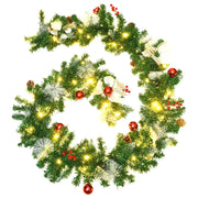 Ghirlanda Natalizia con Luci a LED 2,7 m in PVC Verde 320971