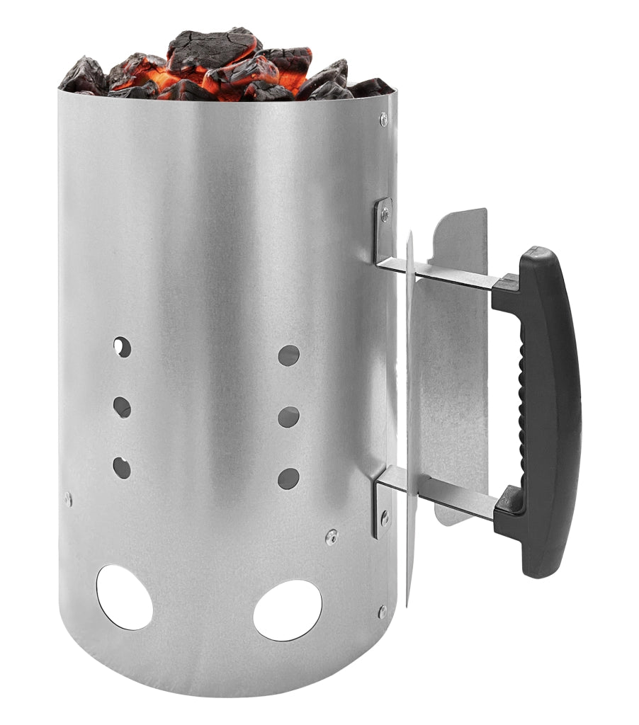Barbecue Starter Accendino Bbq Compatto A Doppio Manico Resistente Alte Temperature In Acciaio Accenditore Camino Con Manico Grigliate Campeggio Carbonella