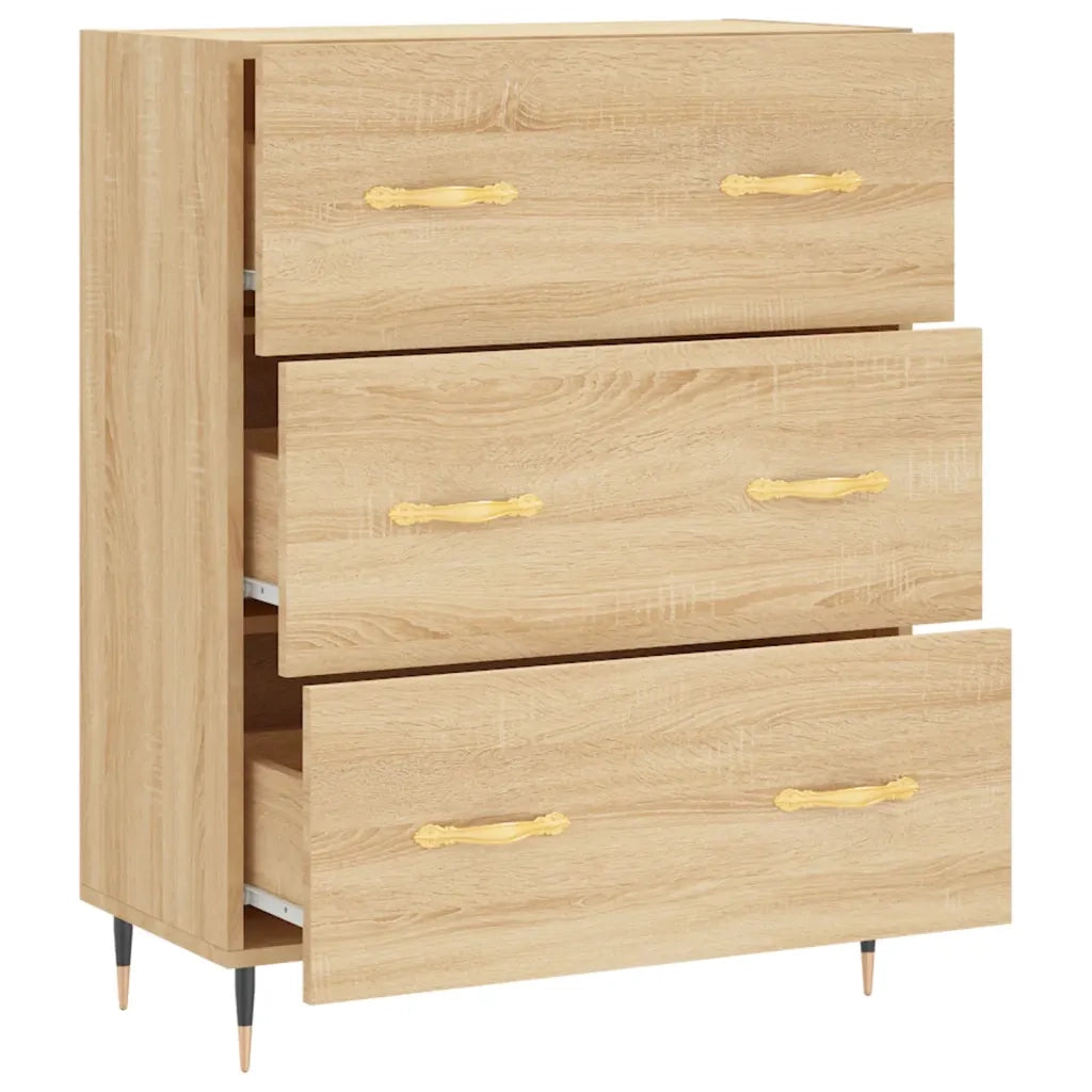 Credenza Rovere Sonoma 69,5x34x90 cm in Legno Multistrato 827831