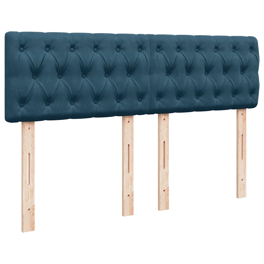 Struttura Letto Pouf con Materasso 140x190 cm in Velluto 3311847