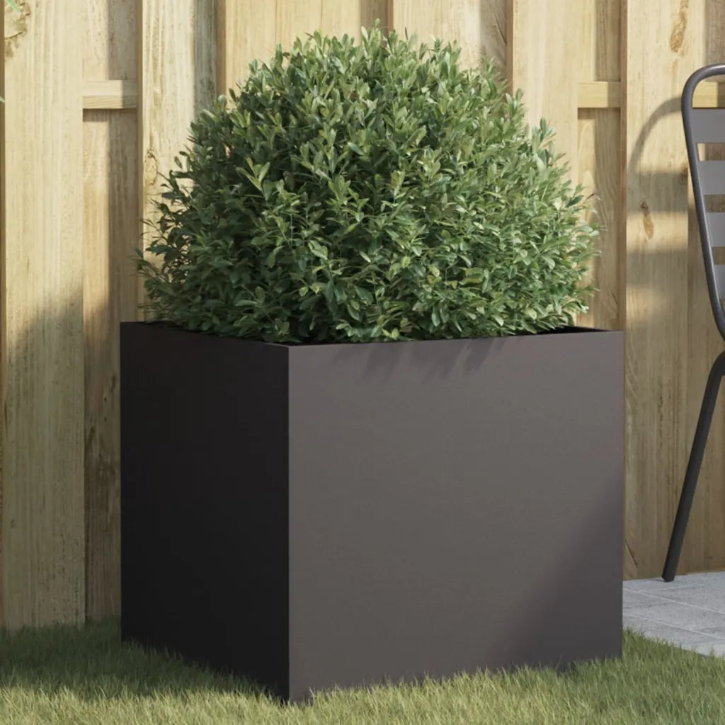 Fioriera Nera 49x47x46 cm in Acciaio 841559
