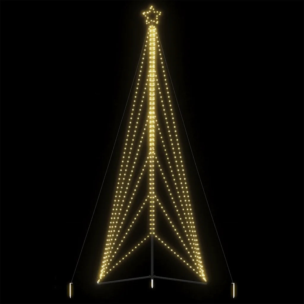 vidaXL Albero di Natale a LED 861 LED Bianco Caldo 478 cm