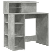 Scrivania | Tavolo da Ufficio Grigio cemento 90 x 48 x 101,5 cm Legno multistrato
