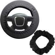 2 pezzi di copricerchione universale, pelle Oxford, copri cerchione, protezione contro la polvere, adatto a molte misure, offre protezione e comfort (nero)