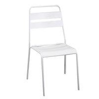 Sedia 50x54xh87 cm in Metallo Rovigo Bianco