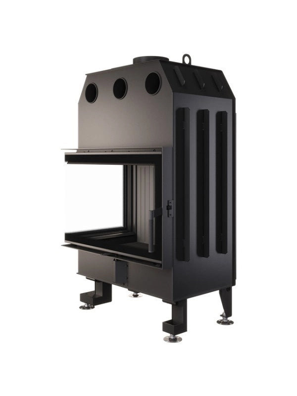 Caminetto ad angolo Inserto Apertura sinistra Nero Energy 75x50x47 (15,1 kW) ECO
