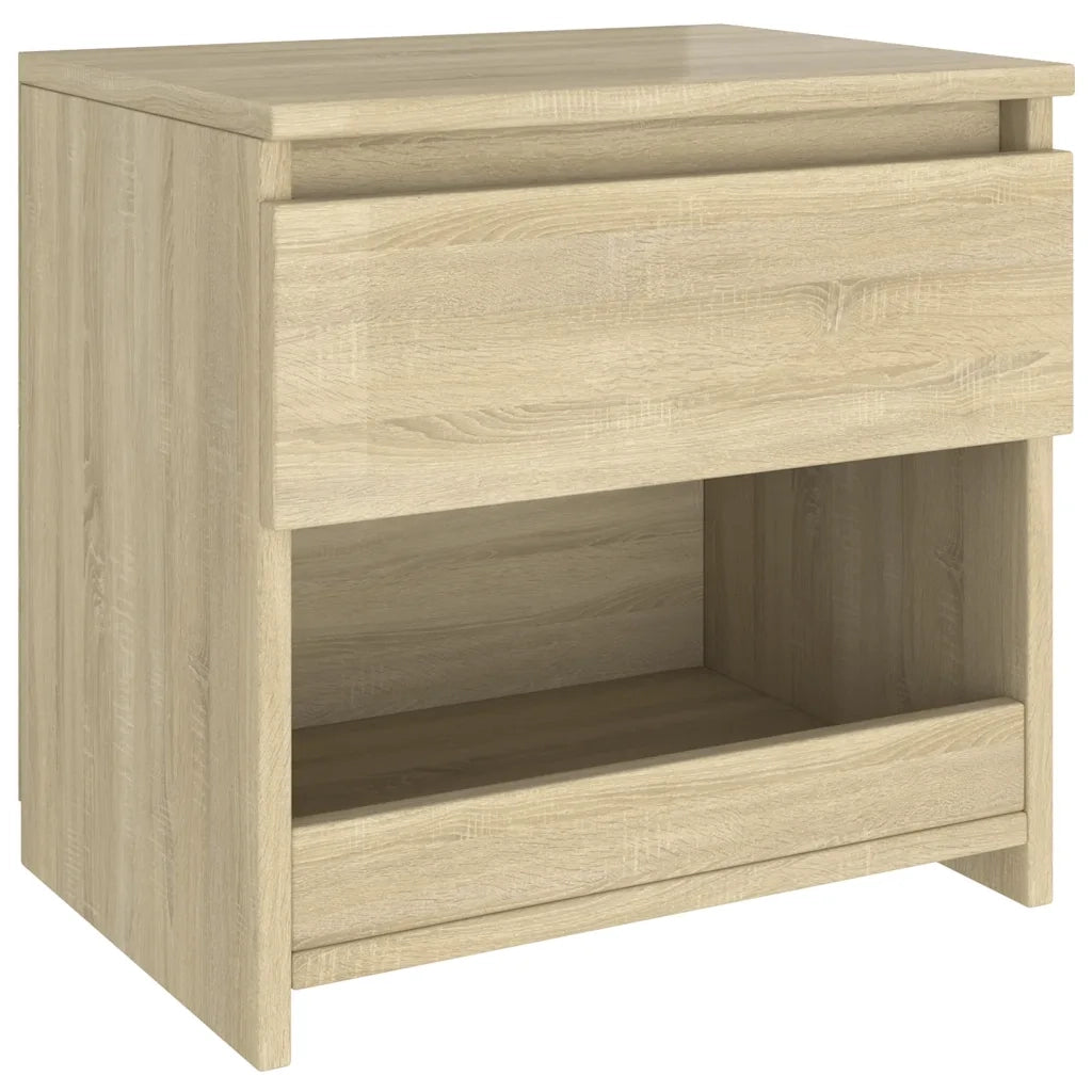 Comodini 2 pz-Set di 2 Tavolino da notte Rovere Sonoma 40x30x39 cm in Legno Multistrato