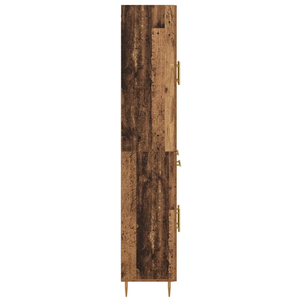 Credenza | Madia | Buffet da pranzo | Armadio da pranzo Legno vecchio 69,5 x 34 x 180 cm Legno multistrato