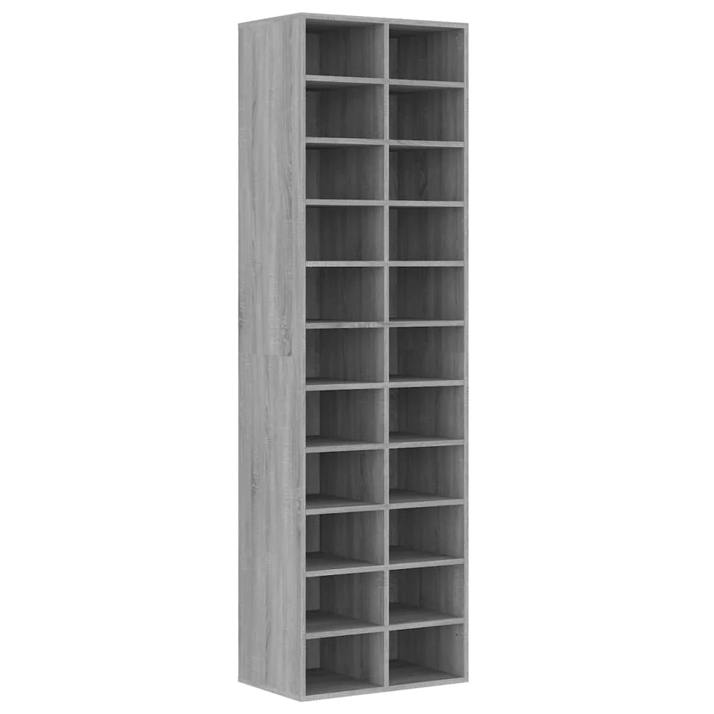 Scarpiera Sonoma 54 x 34 x 183 cm in legno ingegnerizzato grigio 02_0043425