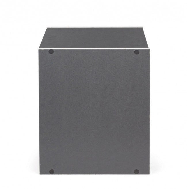 Cubo con Mensola Composite in Legno Grigio