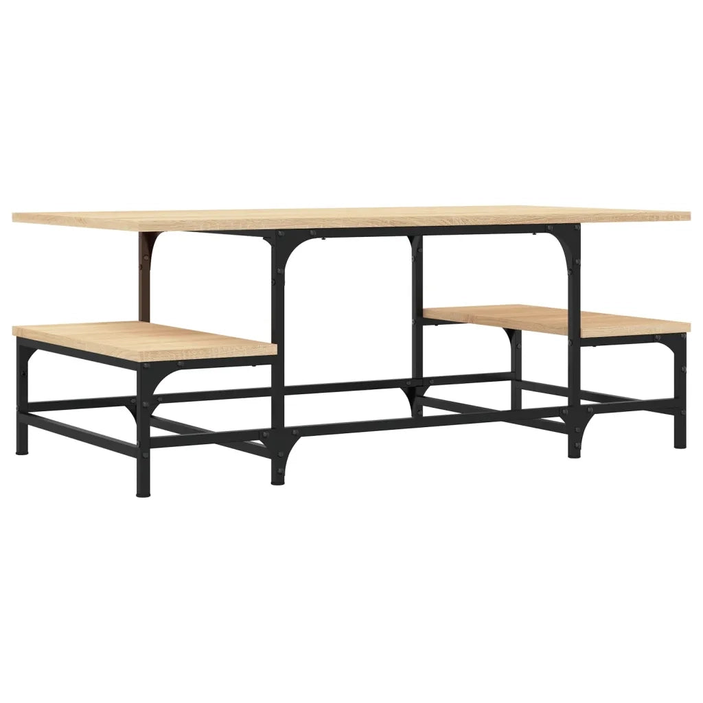 Tavolino Salotto-Tavolino da soggiorno-Tavolo Rovere Sonoma 100x50,5x40 cm Legno Multistrato