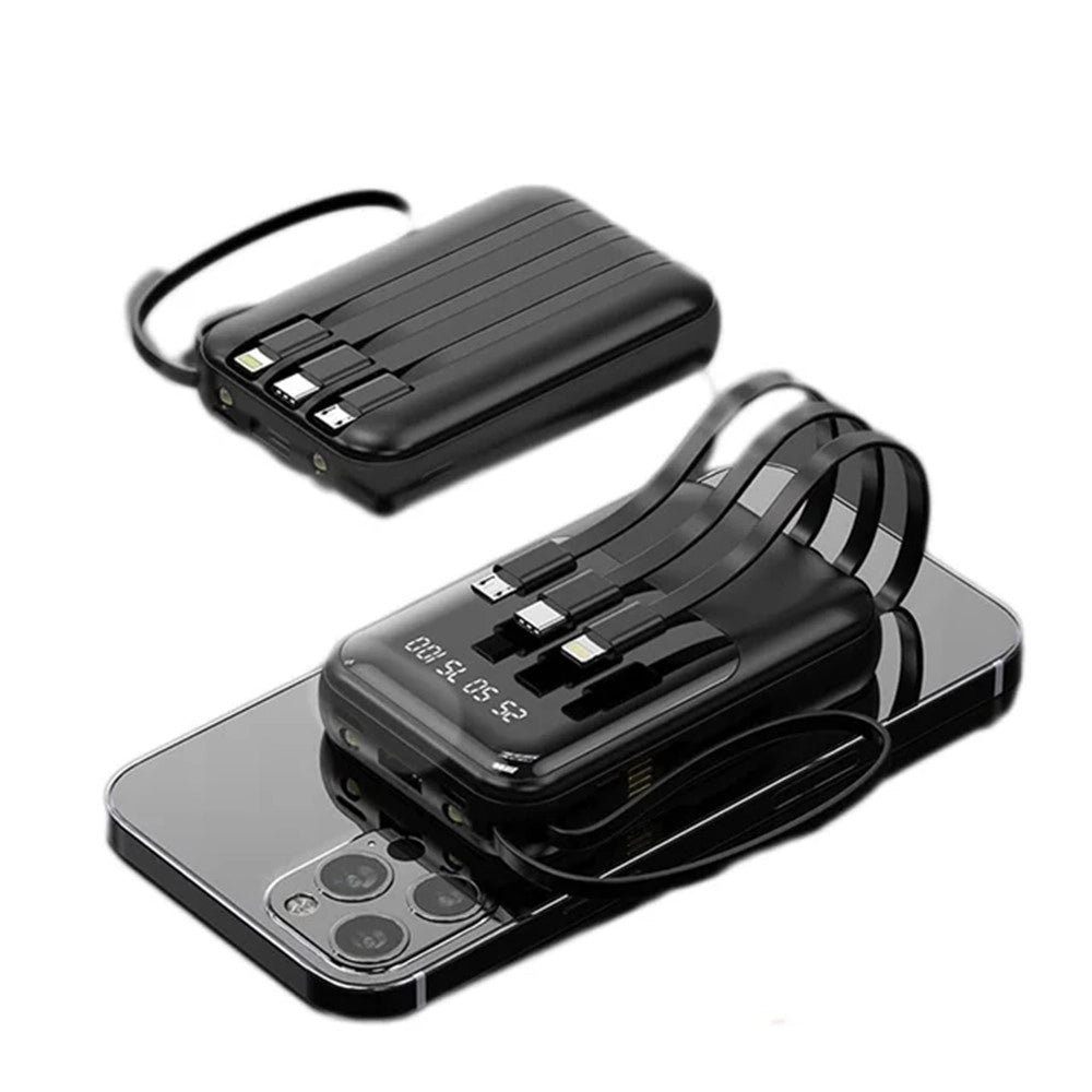 Trade Shop - Power Bank Caricatore Portatile Capacità 12800mah Ricarica Rapida 2.1a Smartphone Tablet -