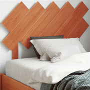 Testiera Marrone Cera 100 cm in Legno Massello di Pino 844381
