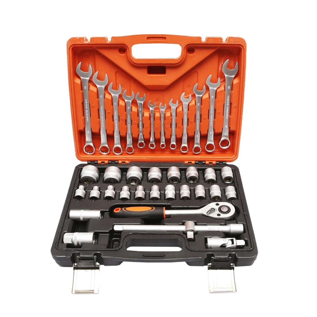 Set di chiavi a cricchetto bussola combinate 37 pezzi Set di chiavi 37 pezzi Breckner Germany