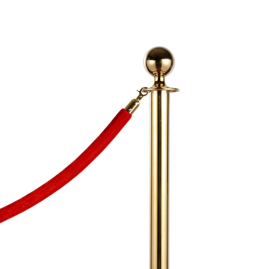 EasyComfort Colonnina Segnapercorso per Code Separatore in Acciaio Rosso e Oro
