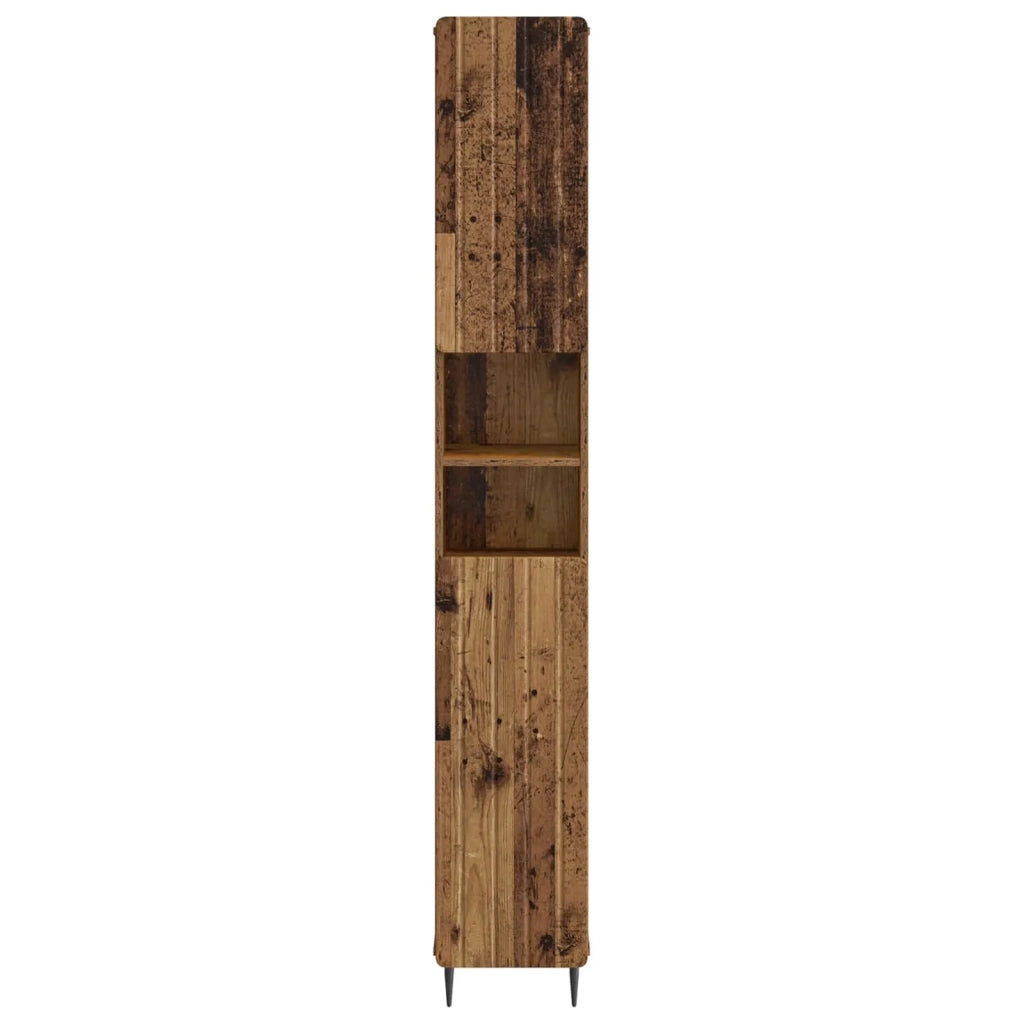 Armadio da Bagno con Ripiano Aperto ZWOLLE Legno antico 896383